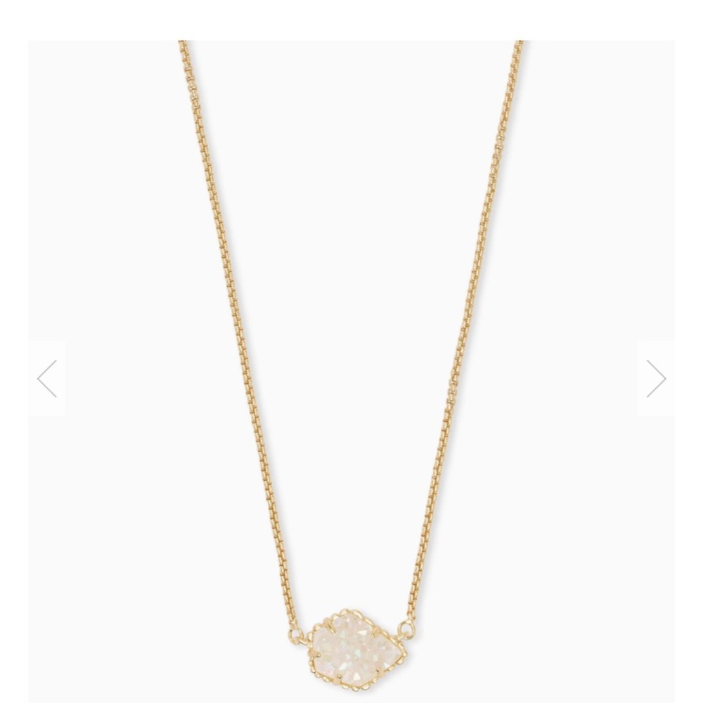 Kendra Scott gold druzy necklace